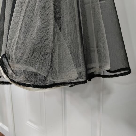 Alexia Admor New York Long Full Length Whimsy Glam Grunge Tulle Skirt in Black - Picture 8 of 13